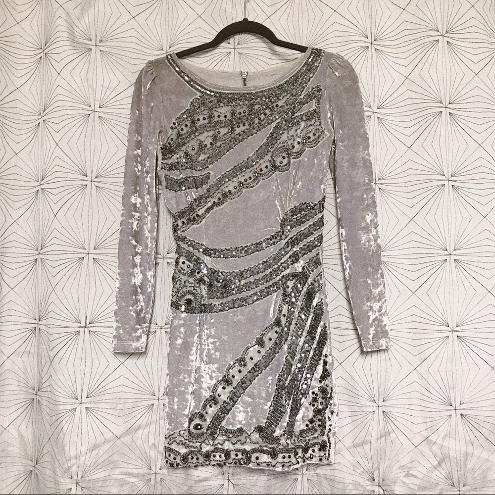 Urban Outfitters Velvet Mini Dress